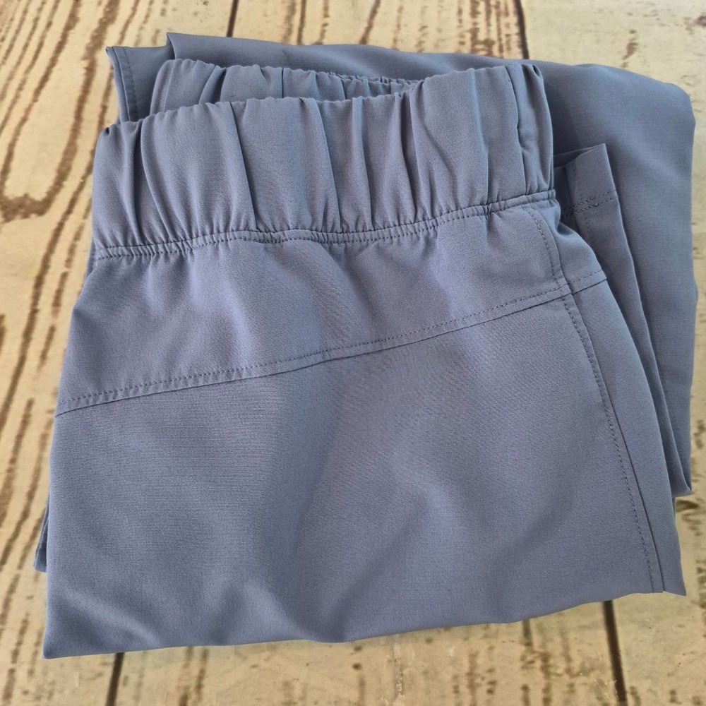 90 Degree by Reflex Citylite Expedition Travel Capri Blue Gray Pants Small